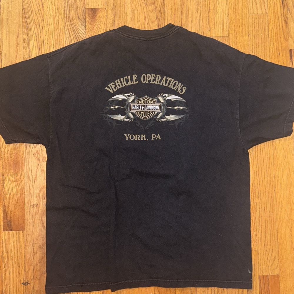 Harley-Davidson Black Tee vintage mens extra large